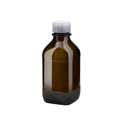 Laboratory bottle, brown glass